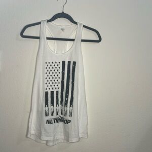 Nutrishop white tank